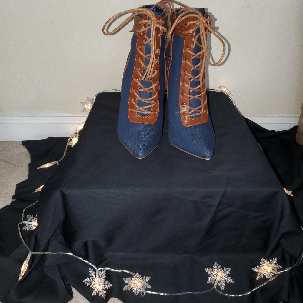 Sacha Corset Lace-up Bootie